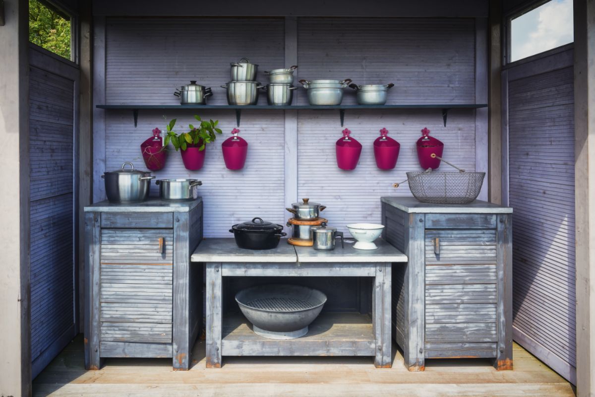 How To Build An Outdoor Kitchen With Metal Studs 
